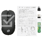 Мышь беспроводная Oklick 610MWC черный, 1600 dpi, радиоканал, USB/USB-C, кнопки - 6, фото6