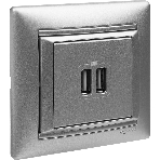 Розетка 2-ая USB | 770270 | Legrand Valena Алюминий, фото5