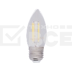 Лампа светодиодная филаментная Rexant Свеча CN35 9.5 Вт 950 Лм 2400K E14 золотистая колба, фото 1