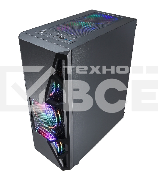 Компьютерный корпус Aerocool / Formula CL-3303B RGB черный без БП ATX 6x120mm 2xUSB2.0 1xUSB3.0 audio bott PSU