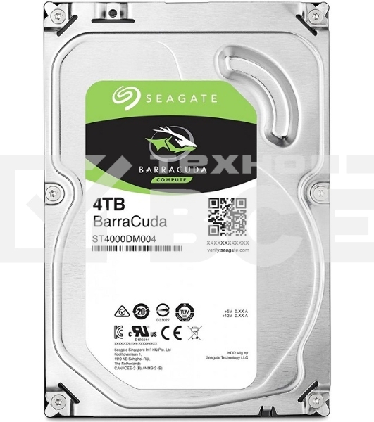 Жесткий диск Seagate Barracuda 3.5 4TB 5400RPM OEM SATA 6GB/S 256MB ST4000DM004