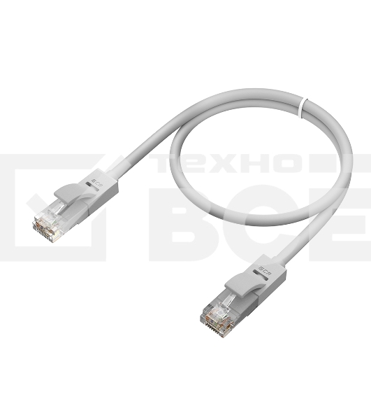 Патч-корд GCR прямой 11.0m UTP кат.5e, серый, позолоченные контакты, 24 AWG, литой, ethernet high speed 1 Гбит/с, RJ45, T568B, GCR-51514