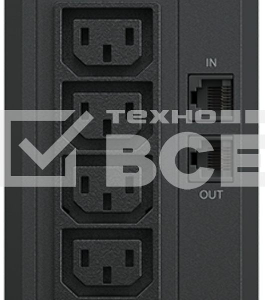 Источник бесперебойного питания CyberPower Line-Interactive UT850EIG, 850VA/425W, USB/RJ11/45, (4 IEC С13)