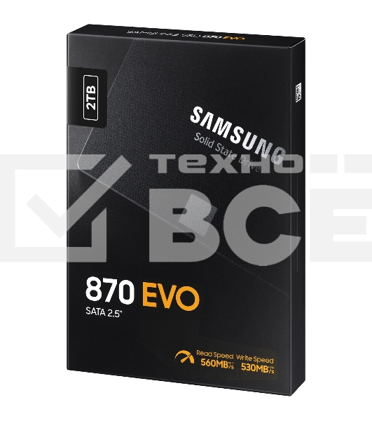 Накопитель SSD Samsung 870 EVO, 2Tb, SATA III, 2.5