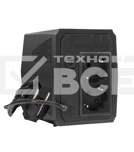 Источник бесперебойного питания ExeGate SpecialPro UNB-500.LED.AVR.2SH <500VA/300W, LED, AVR, 2*Schuko, Black>