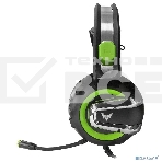 Гарнитура игровая Crown CMGH-3002 черный/зеленый, фото3