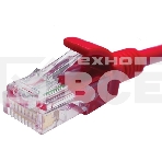 Патч-корд Suprlan 10-0154 UTP RJ-45 вил.-вилка RJ-45 кат.5E 3м красный LSZH 24AWG, фото2