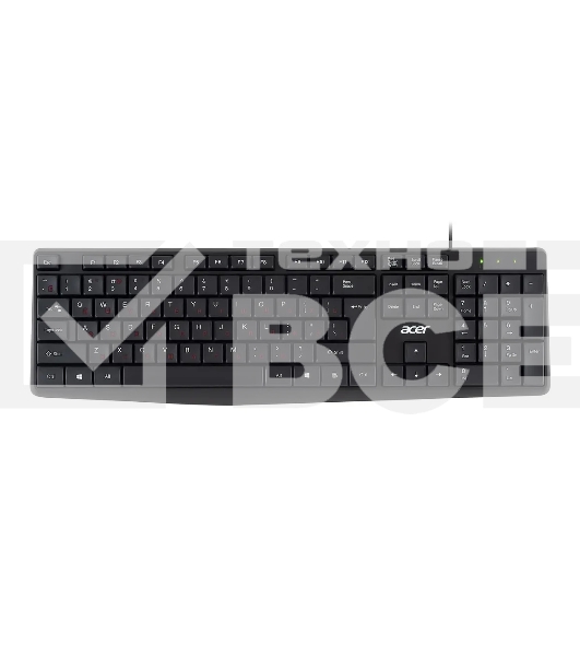 Клавиатура Acer OKW121 (ZL.KBDEE.00B) проводная, USB, черный
