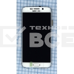 Дисплей для Samsung Galaxy S6 Edge SM-G925F белый с рамкой, фото3