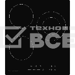 Встраиваемая варочная панель ECS 403 45 см, 3 конфорки, черный цвет, фото3