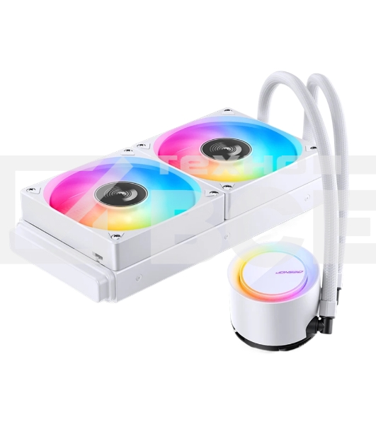 Система жидкостного охлаждения JONSBO TG-240 белый 120мм алюминий+медь 1800rpm 35.4db 4-pin 260W