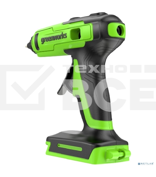 Пистолет клеевой аккумуляторный GreenWorks G24GLG, 24V, 11 мм, без АКБ и ЗУ (3502207)