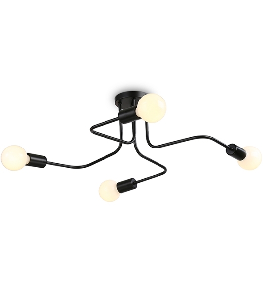 Светильник Ambrella light TR8022/4 BK черный E27*4 max 40W D715*205