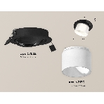 Комплект встраиваемого поворотного светильника Ambrella light XC7652085 SBK/FR черный песок/белый матовый MR16 GU5.3 (C7652, N7170), фото 1
