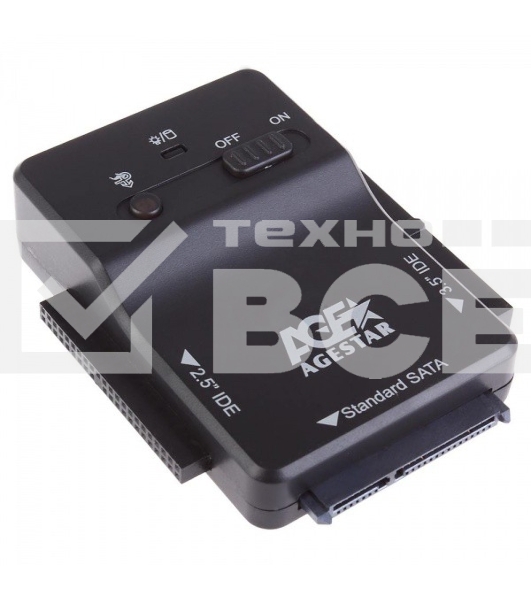 Адаптер-переходник AgeStar для HDD 2.5'/3.5' 3FBCP1 черный