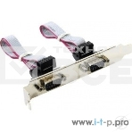 Планка портов в корпус 2xCOM DB9 Male, Orient C088 oem, фото 1