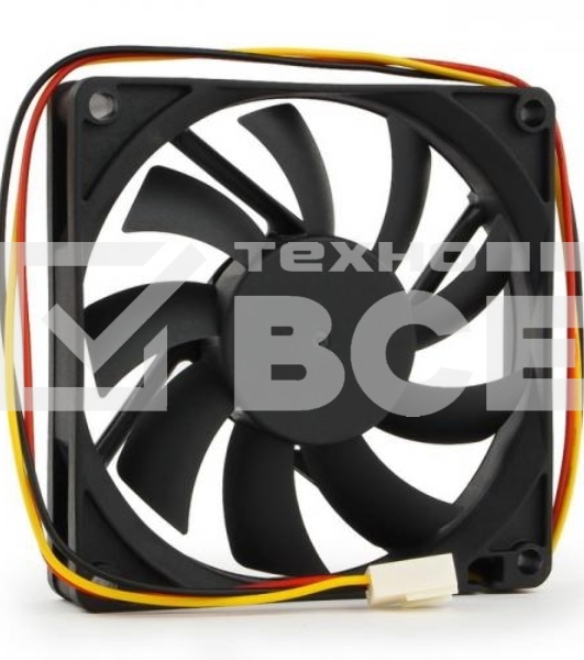 Вентилятор для корпуса Gembird D8015SM-3 черный, 80 мм, 2600 об/мин, 27 дБ, 3 pin