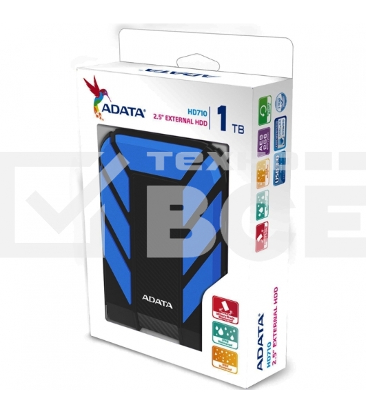 Внешний жесткий диск AData USB 3.1 1Tb AHD710-1TU3-CBL HD710P DashDrive Durable (5400rpm) 2.5
