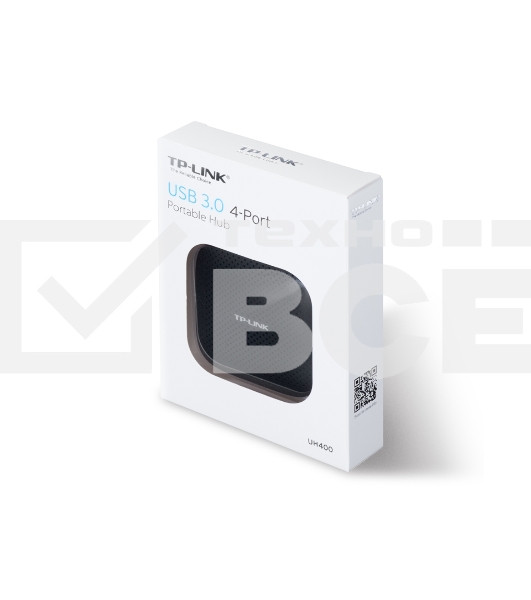 Разветвитель USB 3.0 TP-Link UH400 4порт. черный