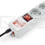 Сетевой фильтр Power Cube 5,0 м 6 розеток (серый) 10А/2,2кВт, фото5
