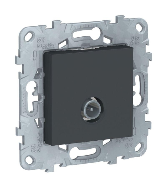 Механизм розетки TV UNICA NEW одиноч. антрацит SchE NU546254