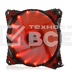 Вентилятор для корпуса Crown CMCF-12025S-1220 черный/красный, 120 мм, 1650 об/мин, 28 дБ, 3 pin, фото 1