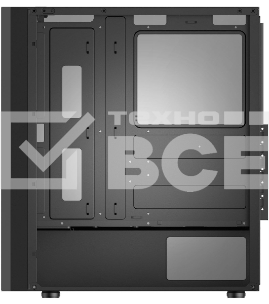 Корпус AeroCool / Formula V-LINE 2052 черный без БП ATX 2xUSB2.0 1xUSB3.0 audio bott PSU