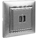Розетка 2-ая USB | 770270 | Legrand Valena Алюминий, фото7