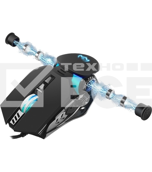 Мышь проводная SVEN RX-G815 черный, 8000 dpi, USB, кнопки - 7