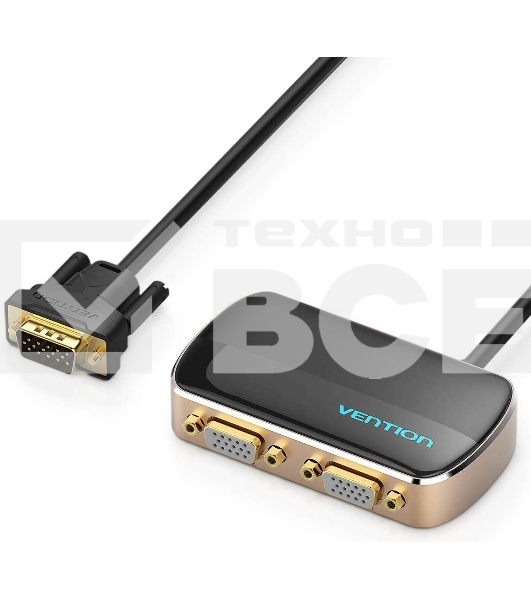Разветвитель-сплиттер Vention VGA 15M/2x15F на 2 монитора