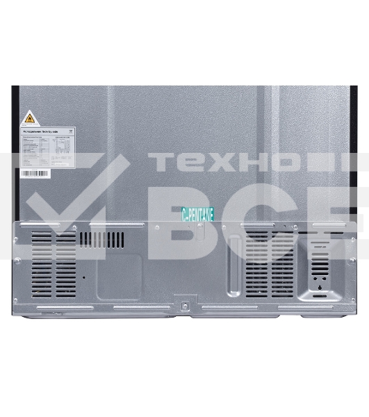 Холодильник Hyundai CS5003F черная сталь двухкамерный Side by Side 331/165л морозилка сбоку
