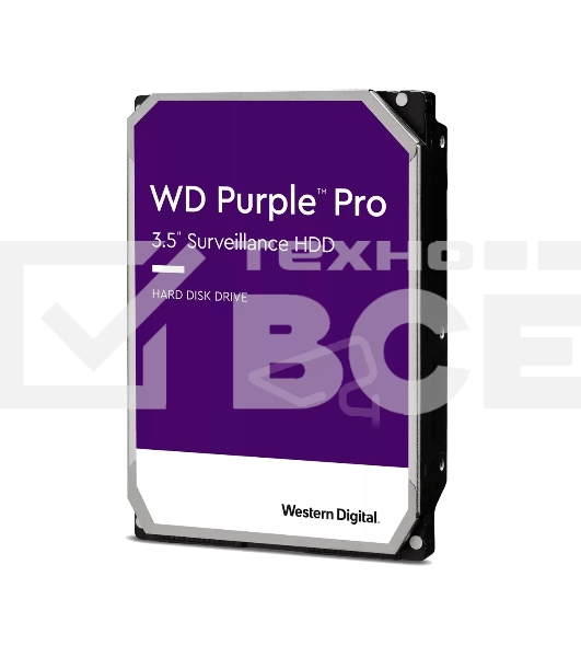 Жесткий диск Western Digital  Original SATA-III 18Tb WD181PURP Video Purple Pro (7200rpm) 512Mb 3.5
