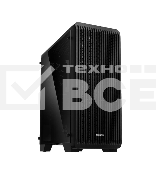 Компьютерный корпус MidiTower Zalman S2 TG TEMPERED GLASS WINDOW black (ATX, mATX, Mini-ITX, USB2.0 x2, USB3.0x1, без БП) (S2 TG)