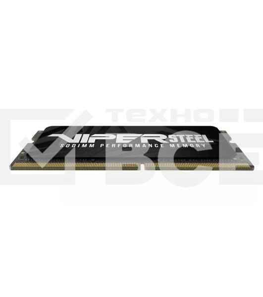 Оперативная память Patriot Steel Series, DDR4, 16GB (1x16 GB), 3200 MHz, CL22, радиатор, чёрный, SO-DIMM