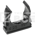 Держатель с защёлкой CF25 IEK черный CTA10D-CF25-K02-100, фото2