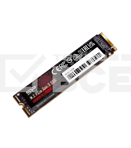 Накопитель SSD Silicon Power UD80, 1Tb, PCIe 3.0 x4, M.2 2280, NVMe, R/W 3400/3000