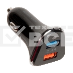 Автомобильная зарядка (от прикуривателя) More choice AC22m, два разъема USB, кабель Micro USB, 2.4A, черный, фото2