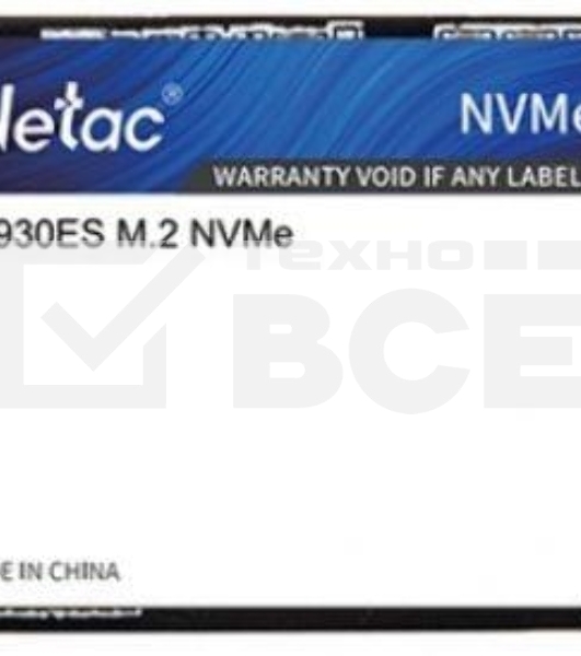 Накопитель SSD Netac N930ES, 512GB, PCIe 3.1 x2, M.2 2242, NVMe, R/W 1650/1500