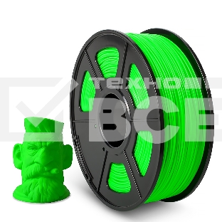 Филамент NVPRINT ABS Green для 3D печати диаметр 1.75мм  длина 330 метров  масса 1 кг