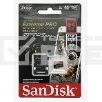 Карта памяти SanDisk Extreme Pro microSD UHS I Card 64GB for 4K Video on Smartphones, Action Cams & Drones 200MB/s Read, 90MB/s Write, Lifetime Warranty, фото5