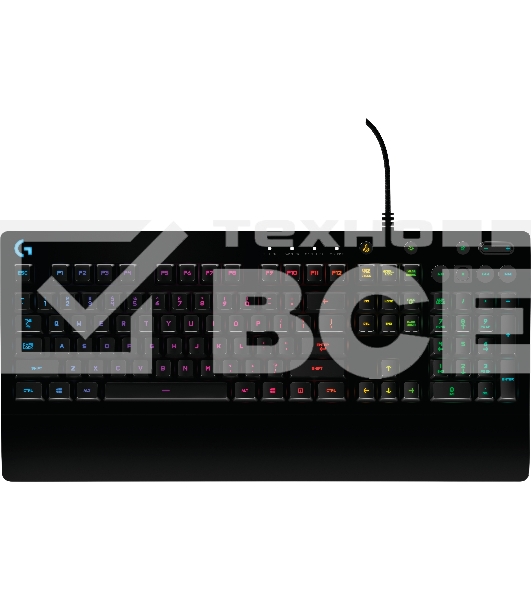 Клавиатура Logitech G213 Prodigy черный USB 2.0 Multimedia Gamer LED (подставка для запястий)