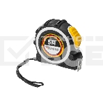 Рулетка Selbstfixierung, 5м x 25мм, магнитный двухсторонний зацеп, нейлон, двухсторонняя шкала, автоматическая фиксация Kranz, фото 1