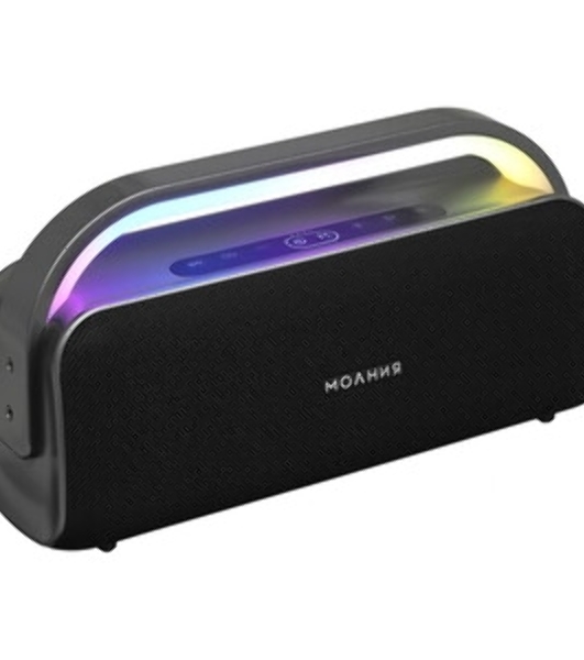 Колонка портативная Ural Молния Кварк черный/серый 240W 1.1 BT/3.5Jack/USB-C 10м 8000mAh (без.бат)