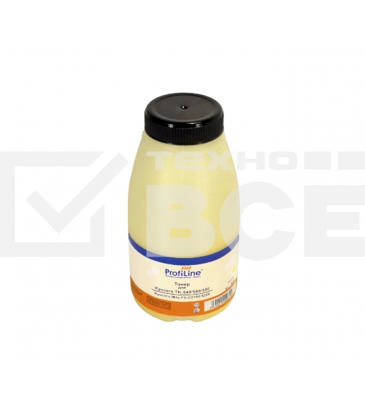 Тонер TK-540/580/590 Yellow для принтеров Kyocera Mita FS-C5100/5250 100 гр ProfiLine Фасовка РФ