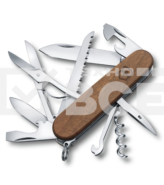 Нож перочинный Victorinox Huntsman Wood (1.3711.63) 91мм 13функций дерево карт.коробка