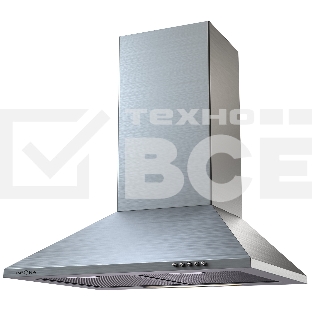 Вытяжка каминная KRONA Cornelia 600 Inox PB серебристая, 59.7 см, 650 куб. м/ч, 55 дБ