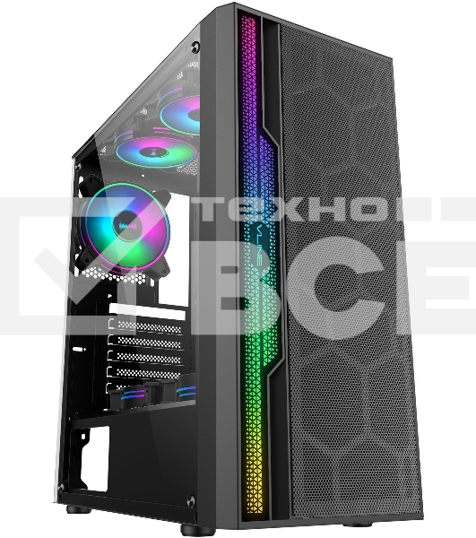 Корпус AeroCool / Formula V-LINE 2052 черный без БП ATX 2xUSB2.0 1xUSB3.0 audio bott PSU