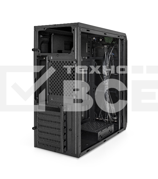 Компьютерный корпус Miditower ExeGate XP-334UC (ATX, без БП, 1*USB+1*USB3.0+1*TypeC, аудио, черный)
