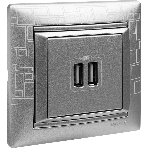 Розетка 2-ая USB | 770270 | Legrand Valena Алюминий, фото9