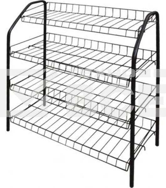 Этажерка НИКА ЭТ1/Ч, черный, 4 полки 700x660x300